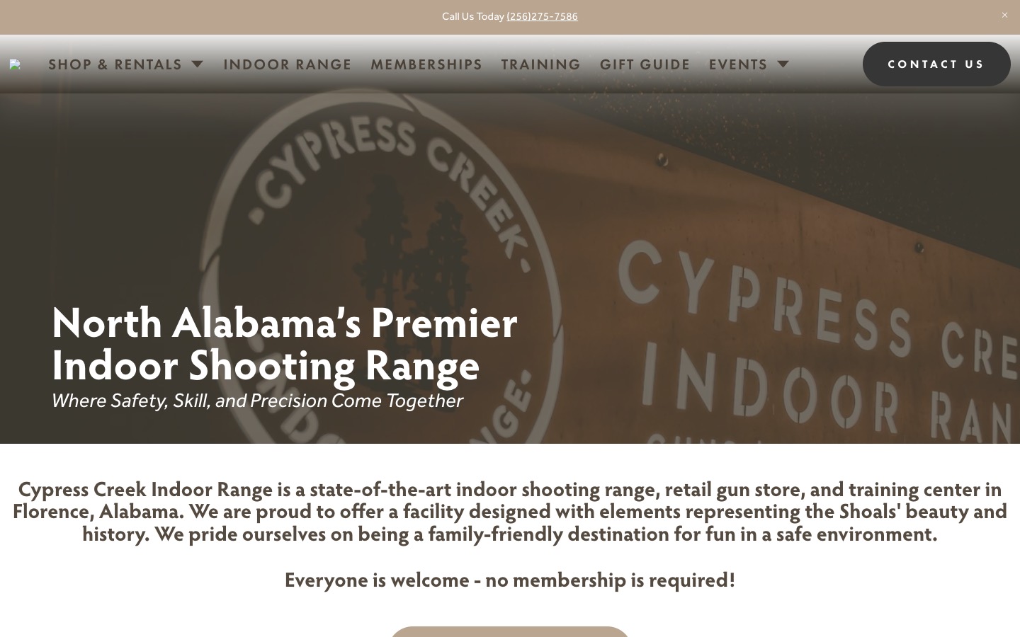 The current homepage
